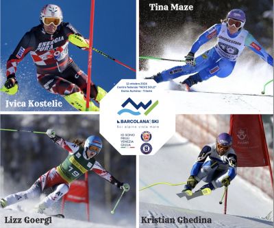 Ghedina, Kostelic, Maze e Goergl sabato "in gara" sulla pista artificiale di Aurisina