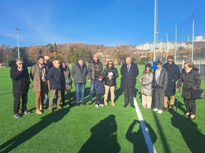 Inaugurato a Borgo il campo "Mario Bussani" con il nuovo manto sintetico