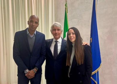 Gianardi e Gamba ricevuti dal ministro dello Sport Andrea Abodi